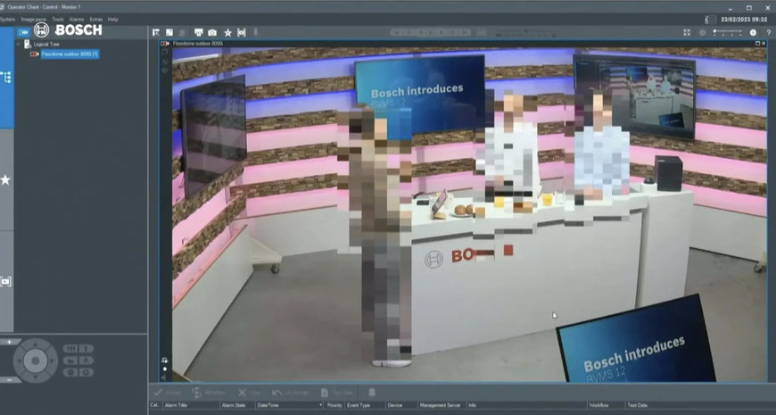 Bosch: BVMS 12.0 con nueva superposición de privacidad basada en AI